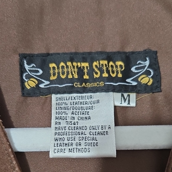 Don't Stop Vintage Leather Suede Vest Western Indie Boho - Picture 3 of 6